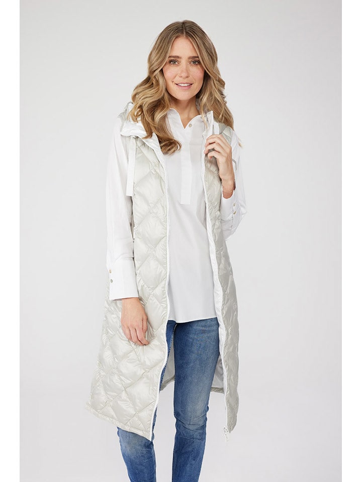 LIEBLINGSSTÜCK Kamizelka pikowana w kolorze srebrnym rozmiar: 44