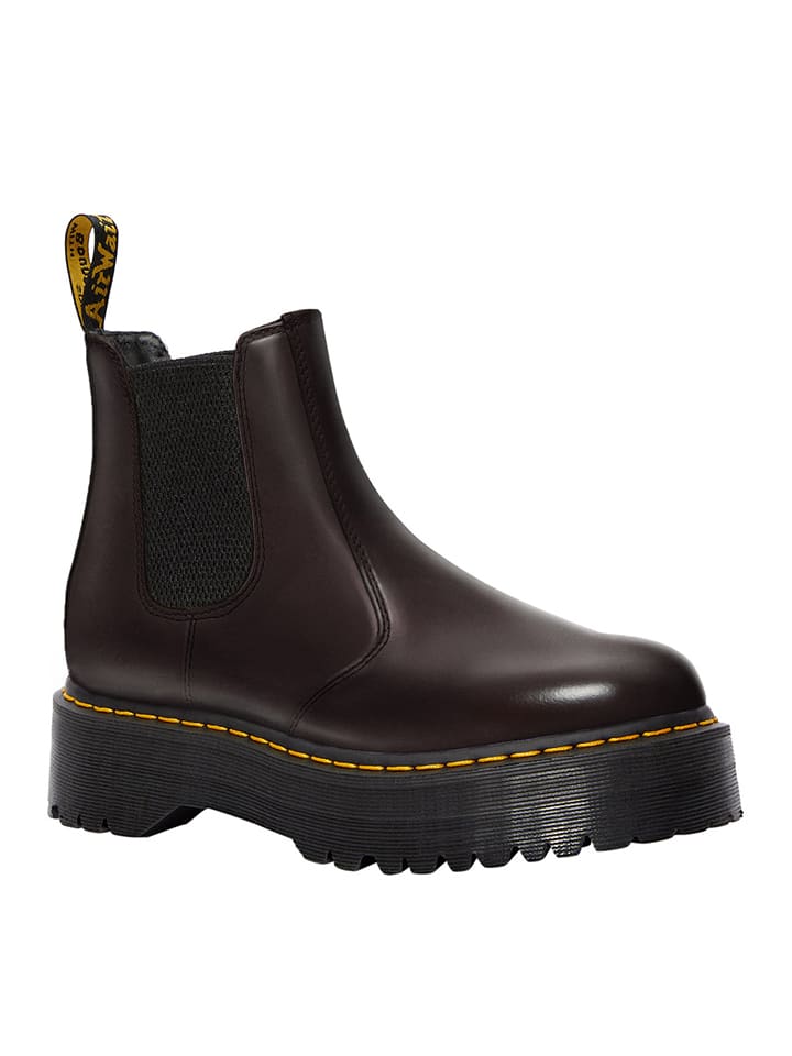 Dr. Martens Skórzane sztyblety w kolorze bordowym rozmiar: 40
