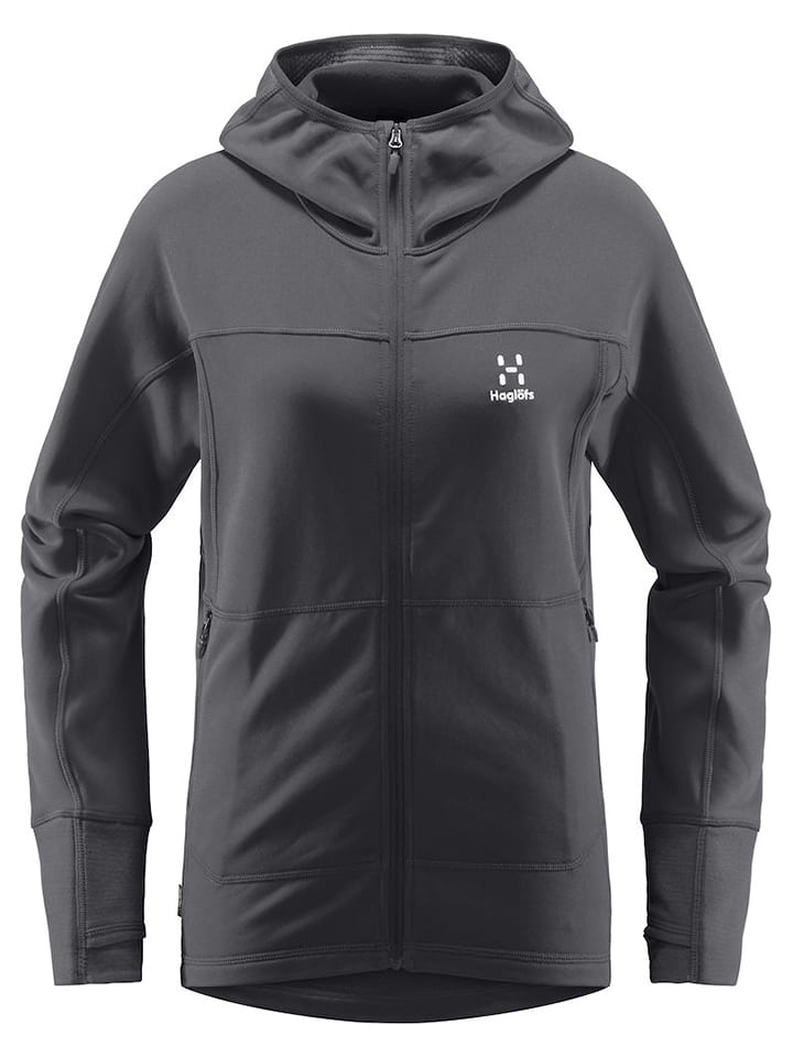 Haglöfs Kurtka polarowa "Betula" w kolorze antracytowym rozmiar: XS