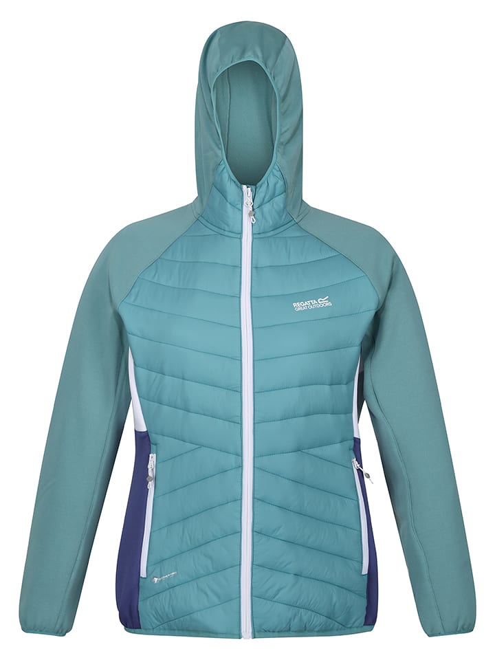 Kurtka hybrydowa "Andreson VII" w kolorze turkusowym