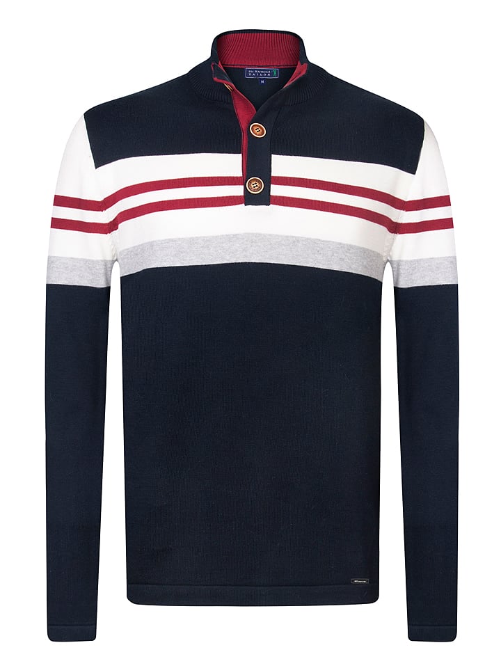 Sweter "Tammy" w kolorze granatowo-biało-czerwonym