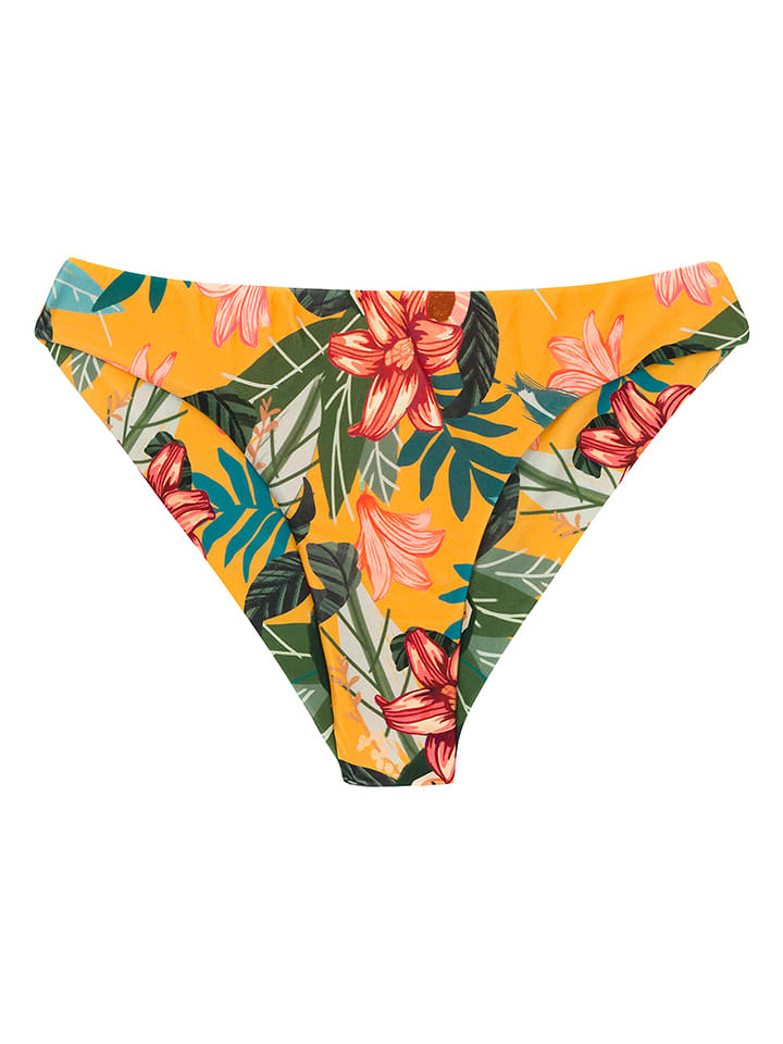 Figi bikini "Lis" w kolorze pomarańczowym ze wzorem