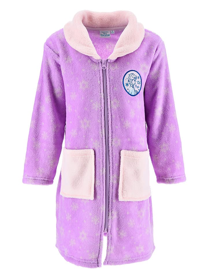 Disney Frozen Szlafrok "Kraina Lodu" w kolorze fioletowym rozmiar: 98