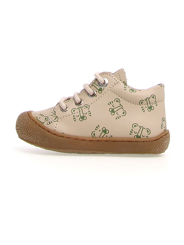 Naturino Skórzane buty "Coco" w kolorze beżowym do nauki chodzenia rozmiar: 25