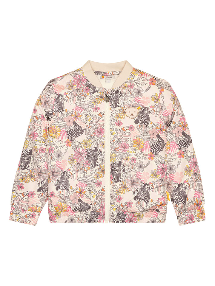 Steiff Kurtka przejściowa w kolorze kremowo-jasnoróżowo-brązowym rozmiar: 104