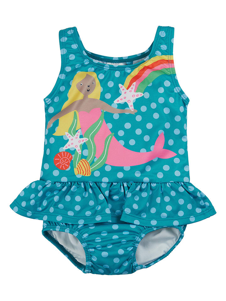 Strój kąpielowy w kolorze morskim
