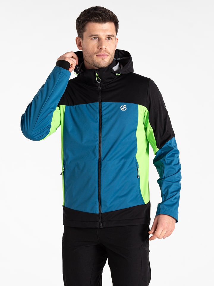 Dare 2b Kurtka softshellowa "Mountaineer" w kolorze niebiesko-czarno-zielonym rozmiar: XXL