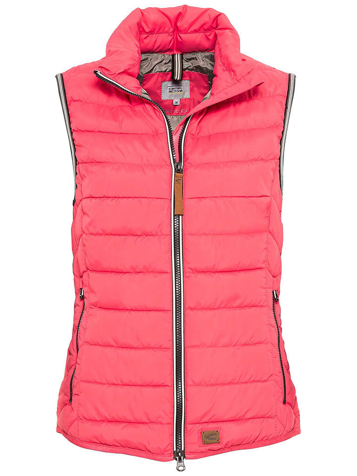 Camel Active Kamizelka pikowana w kolorze różowym rozmiar: 46