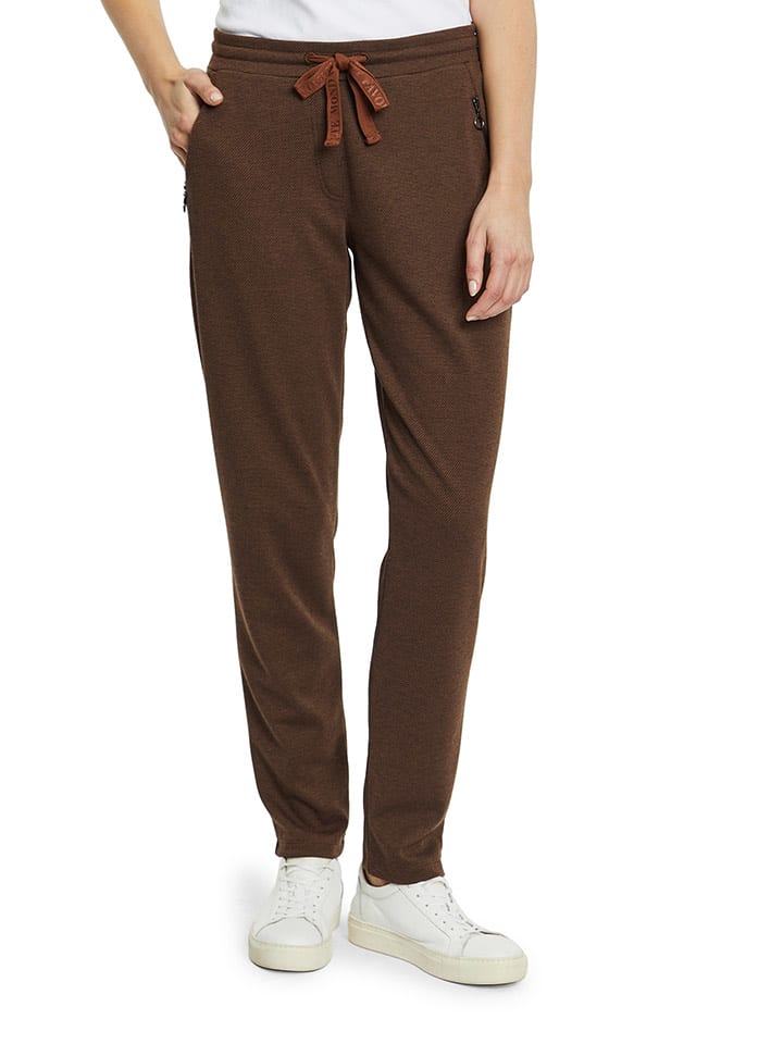 Betty Barclay Spodnie dresowe w kolorze ciemnobrązowym rozmiar: 44