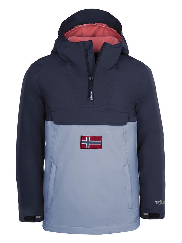 Kurtka zimowa "Kirkenes" w kolorze błękitno-granatowym