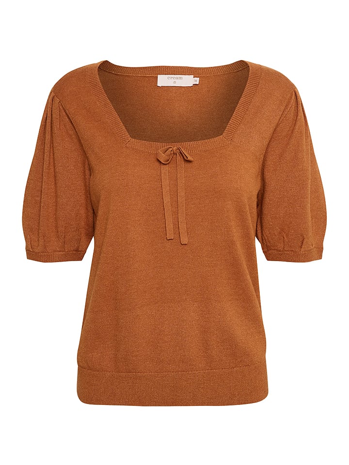 Sweter w kolorze karmelowym