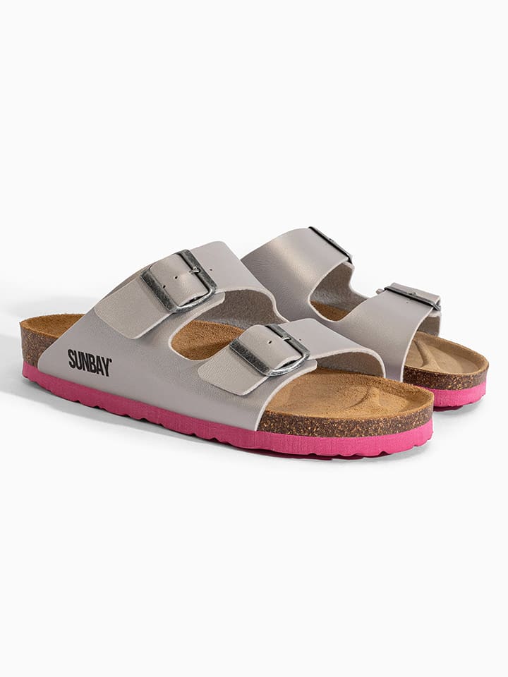 Sunbay Klapki "Trefle" w kolorze srebrnym rozmiar: 40