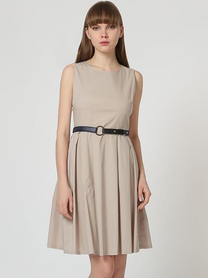 ASSUILI Sukienka "Chloe" w kolorze beżowym rozmiar: 36