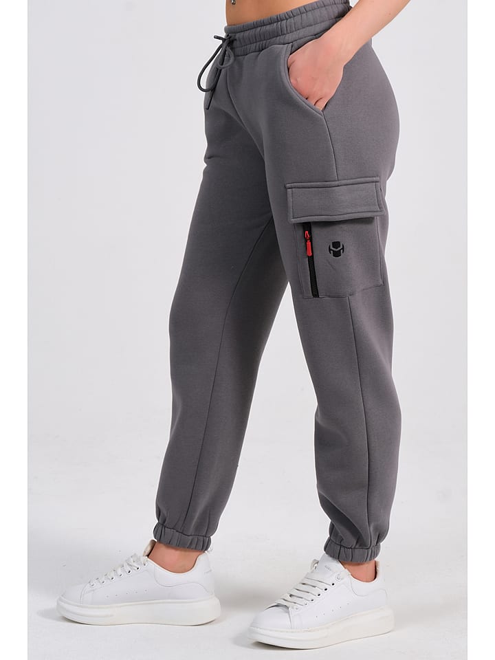 Spodnie dresowe "Ergo" w kolorze szarym