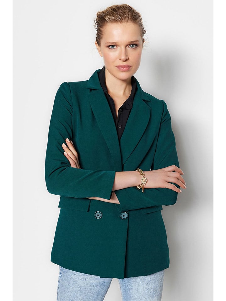 trendyol Blezer w kolorze ciemnozielonym rozmiar: 36