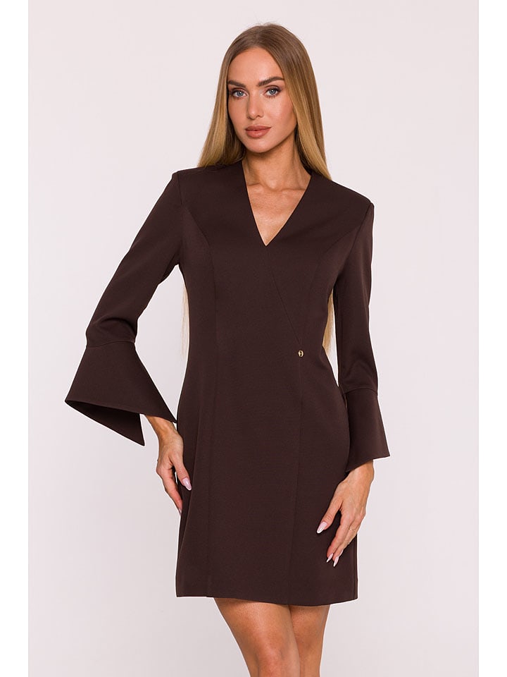 made of emotion Sukienka w kolorze brązowym rozmiar: XL