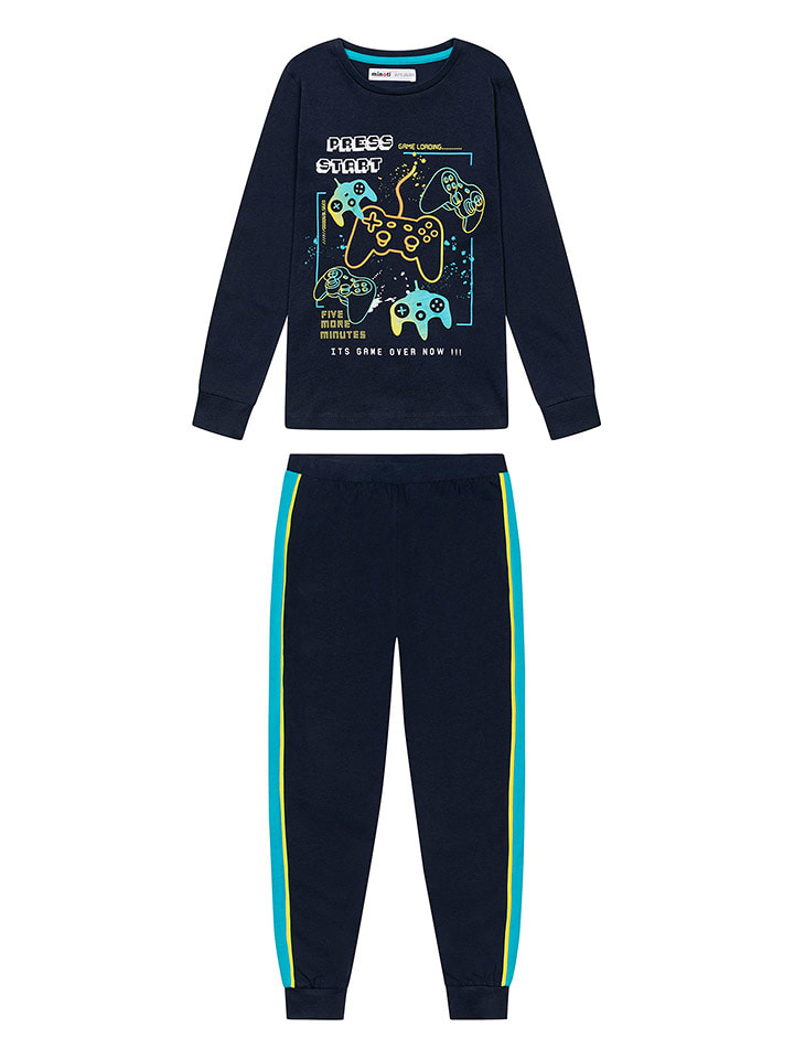 Minoti Piżama w kolorze granatowym ze wzorem rozmiar: 116/122