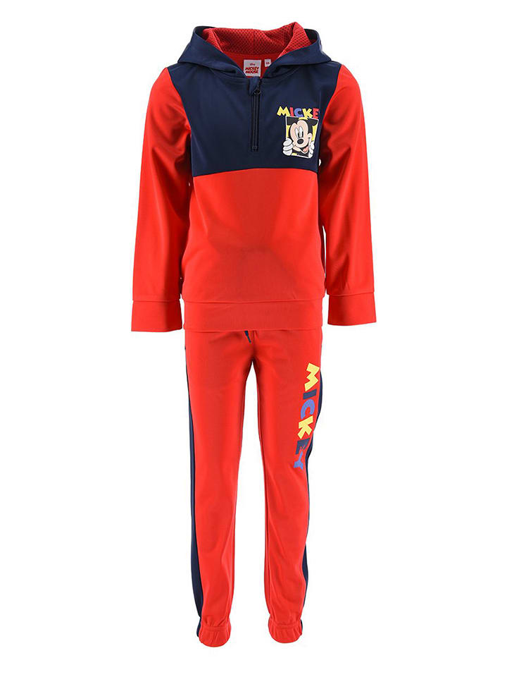 Disney Mickey Mouse 2-częściowy zestaw "Myszka Miki" w kolorze czerwonym rozmiar: 104