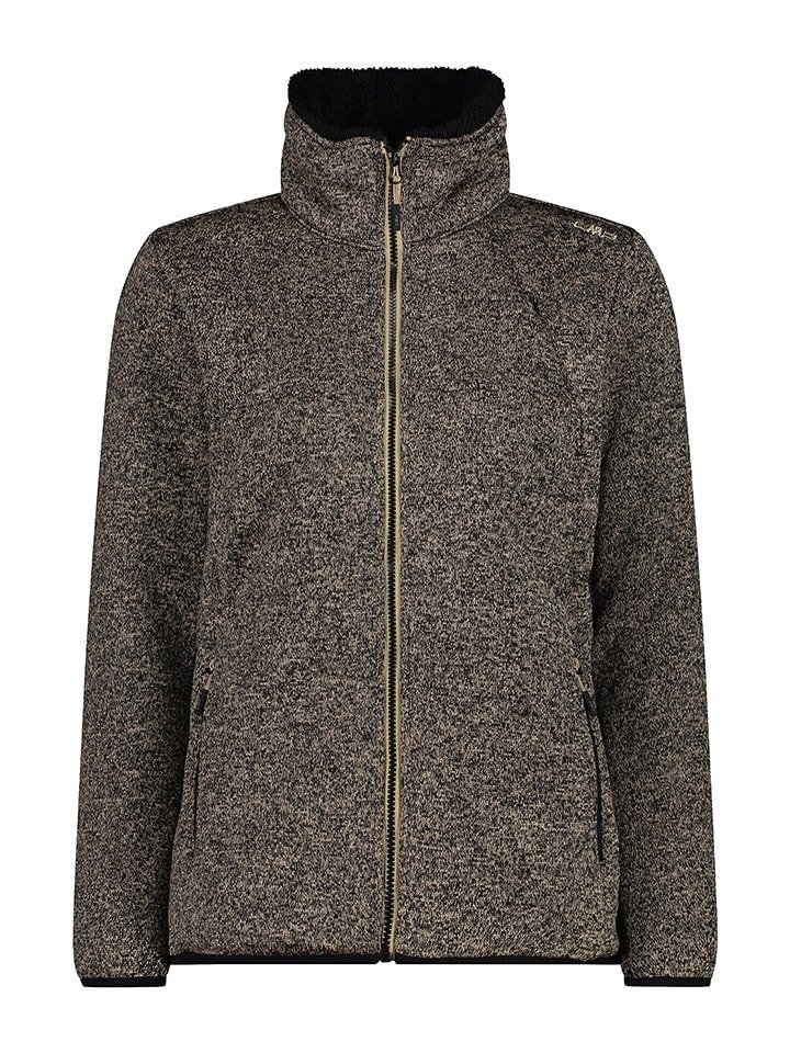 cmp Kurtka polarowa w kolorze jasnobrązowo-czarnym rozmiar: 42