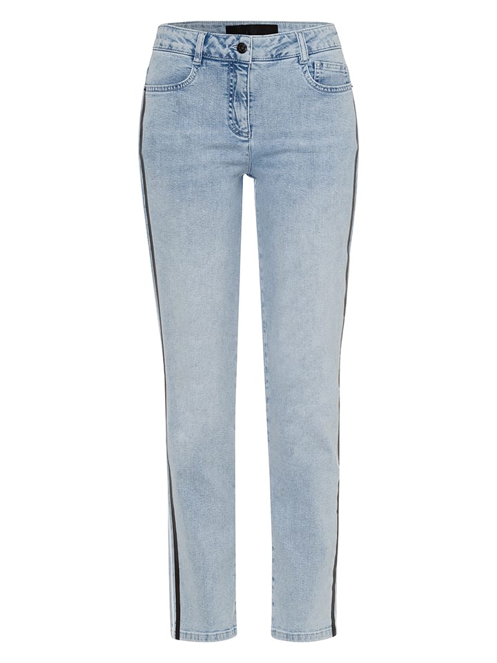 Dżinsy - Slim fit - w kolorze niebieskim