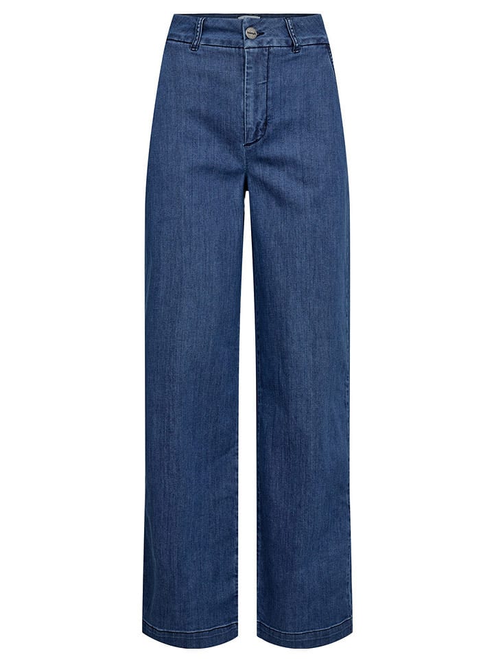 NÜMPH Spodnie w kolorze niebieskim rozmiar: 34