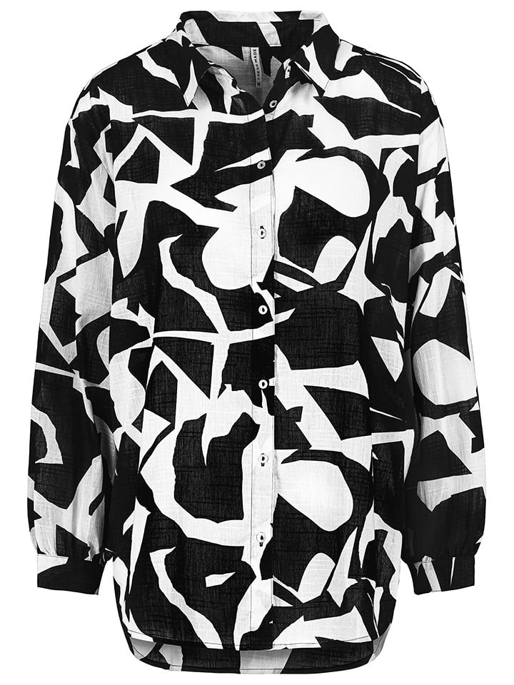 Fresh Made Bluzka w kolorze czarno-białym rozmiar: L/XL