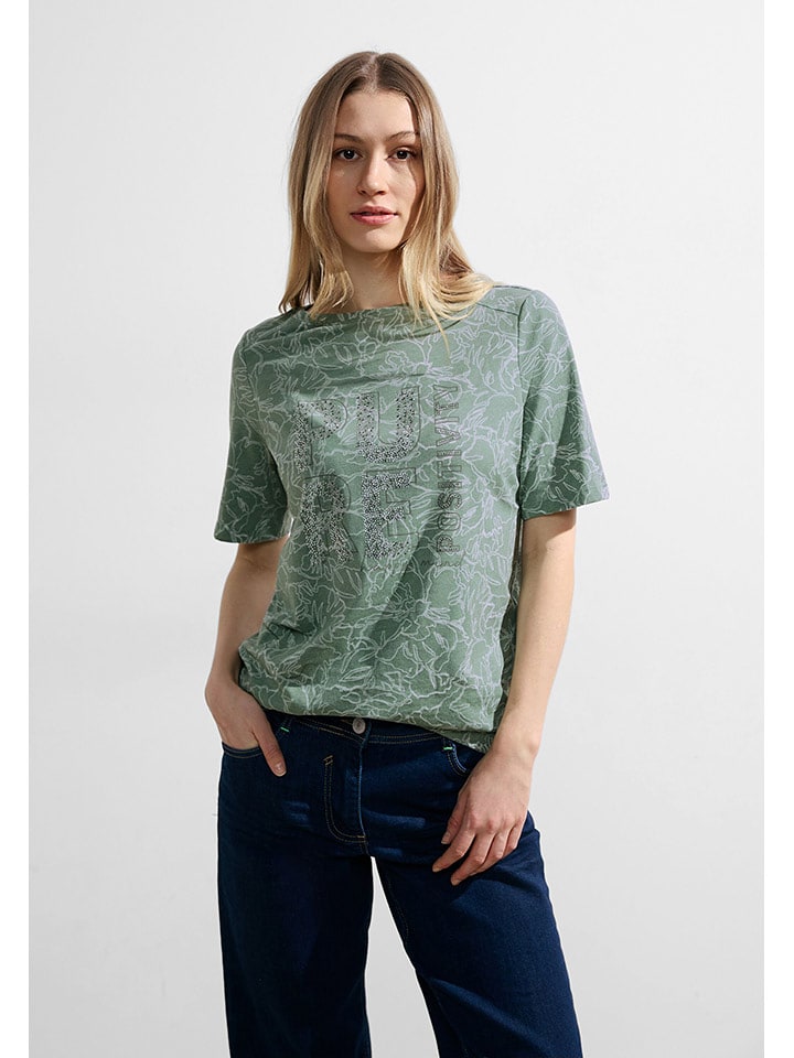 Cecil Koszulka w kolorze zielonym rozmiar: M