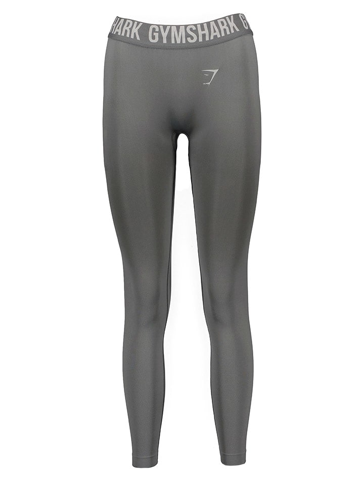 Gymshark Legginsy sportowe "Fit" w kolorze szarym rozmiar: M