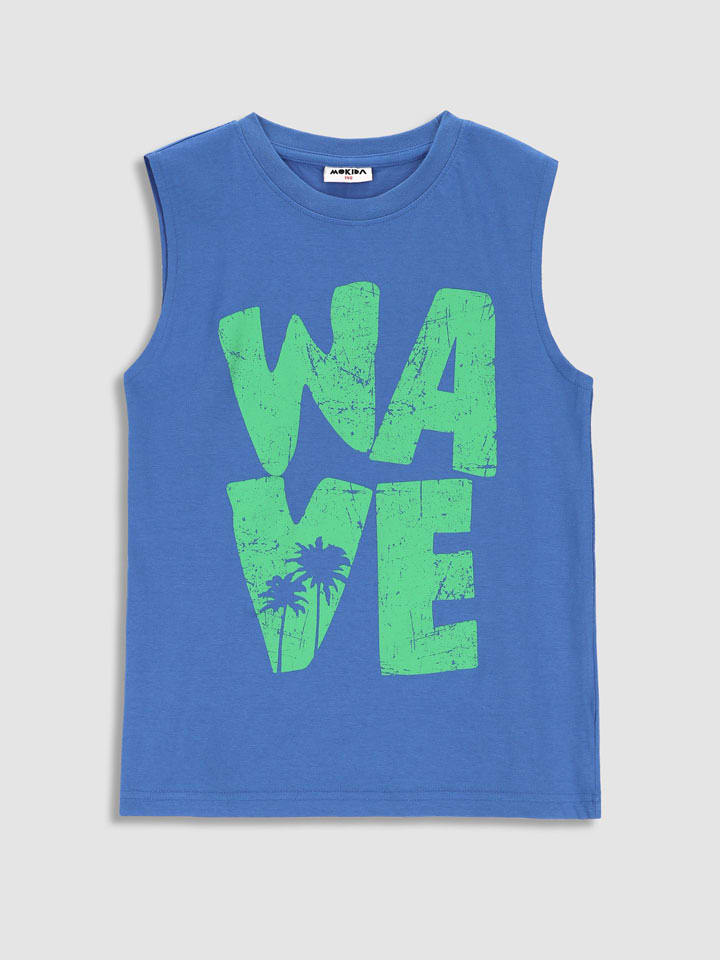 MOKIDA Top w kolorze niebieskim rozmiar: 158