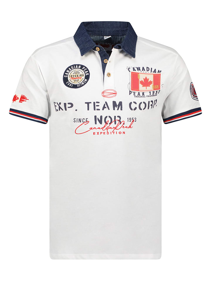 Canadian Peak Koszulka polo w kolorze białym rozmiar: 3XL