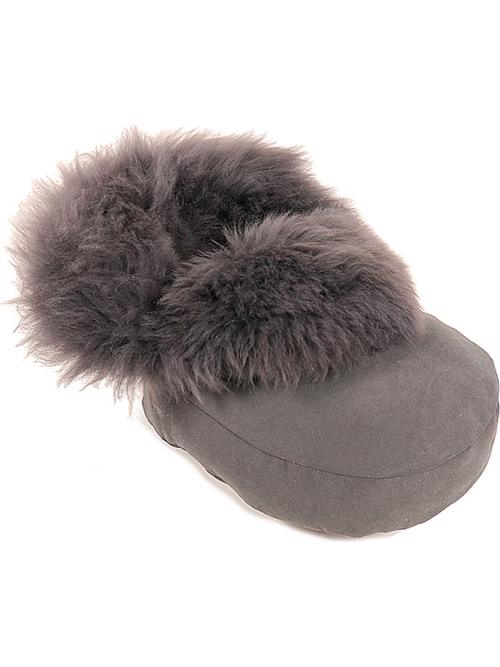 Kaiser Naturfellprodukte H&L Ocieplacz wełniany w kolorze antracytowym do stóp - 40 x 31 x 13 cm rozmiar: onesize