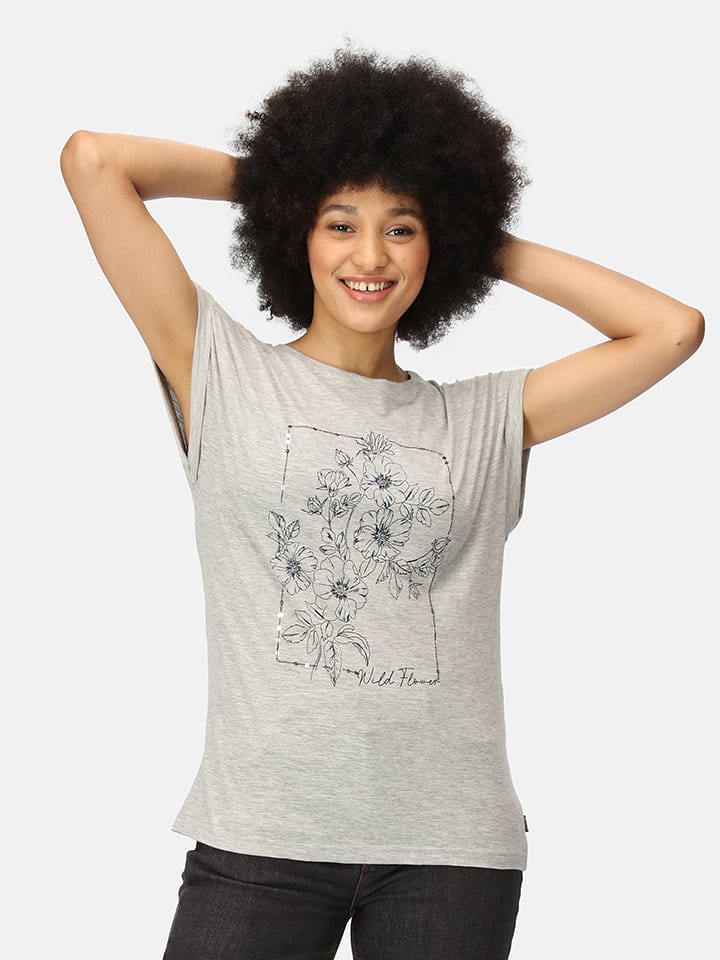 Regatta Koszulka "Roselynn" w kolorze szarym rozmiar: 38