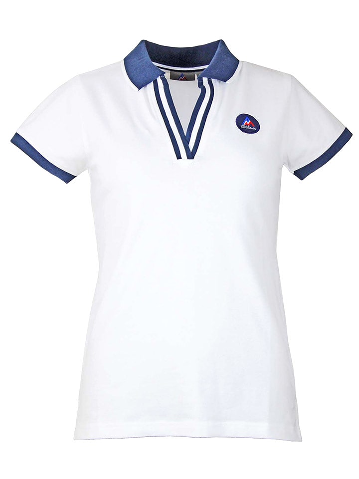 Peak Mountain Koszulka polo w kolorze białym rozmiar: L