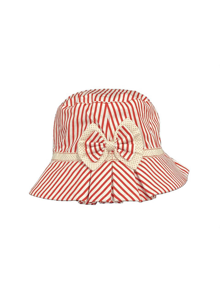 Deux ans de vacances Kapelusz w kolorze czerwono-białym rozmiar: 48-50 cm