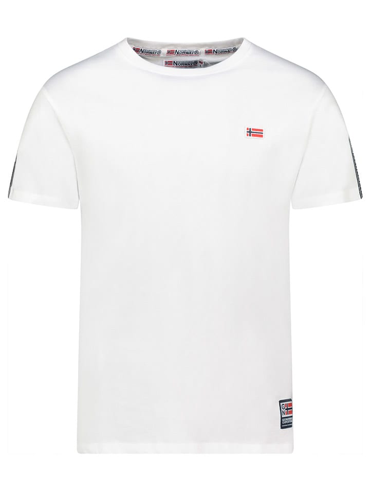 Geographical Norway Koszulka "Javender" w kolorze białym rozmiar: S