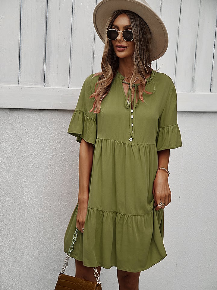 Sukienka w kolorze zielonym