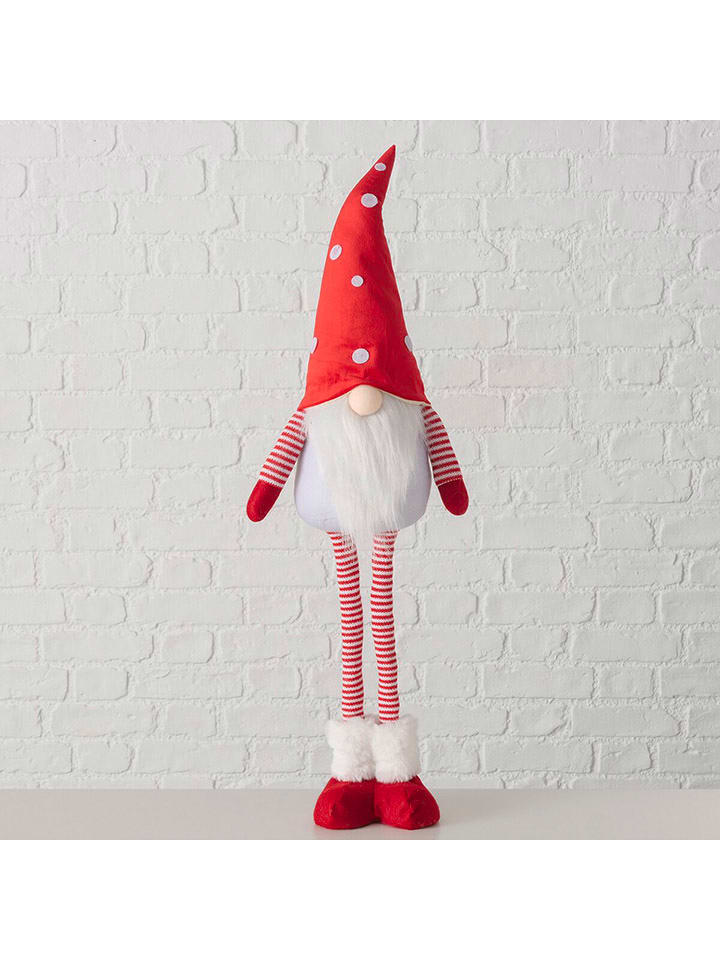 Boltze Figurka dekoracyjna "Micos" w kolorze czerwono-białym - wys. 84 cm rozmiar: onesize