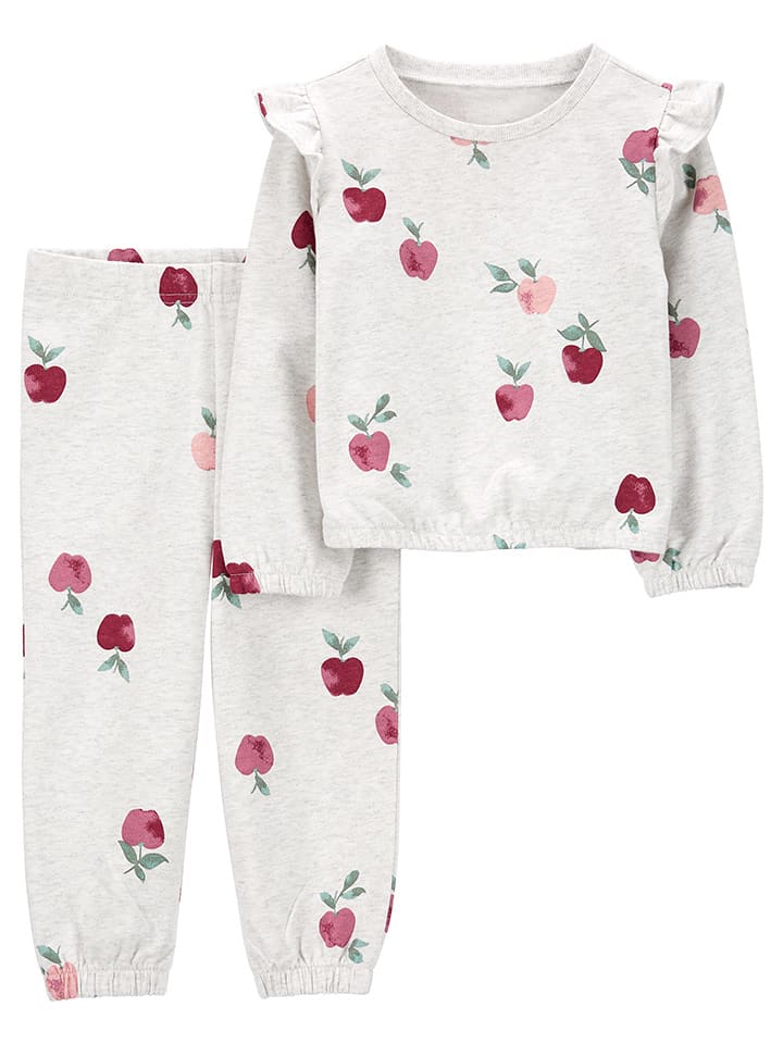 carter's 2-częściowy zestaw w kolorze szaro-różowym rozmiar: 98