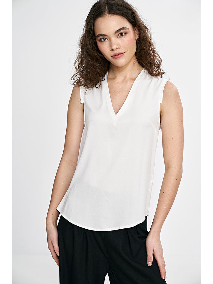 Nife Bluzka w kolorze kremowym rozmiar: 42