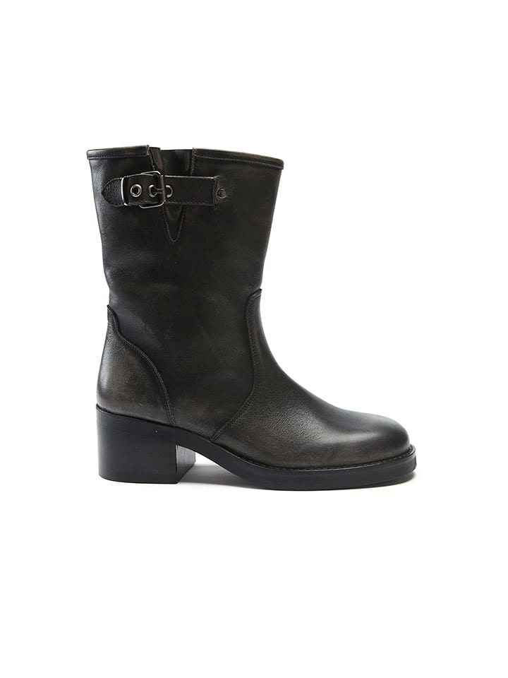 Frank Daniel Skórzane botki w kolorze czarnym rozmiar: 41