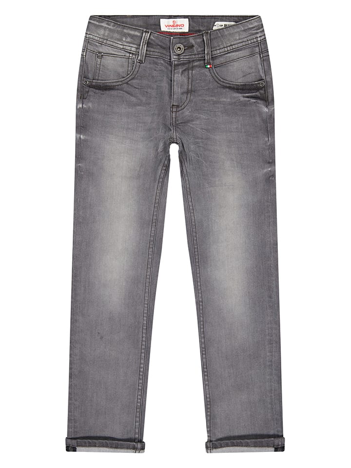 Vingino Dżinsy "Danny" - Skinny fit - w kolorze szarym rozmiar: 176