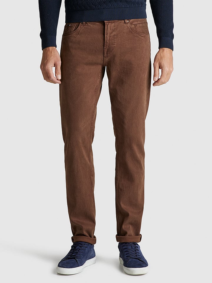 Vanguard Dżinsy "V7" - Slim fit - w kolorze jasnobrązowym rozmiar: W32/L34