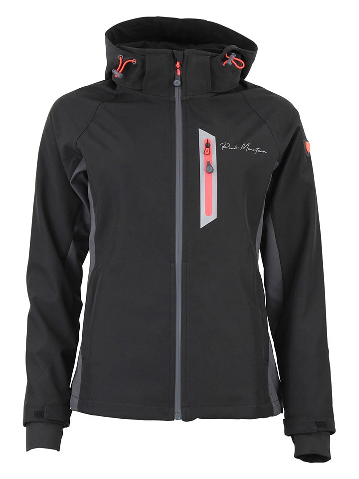 Peak Mountain Kurtka softshellowa "Acluny" w kolorze czarnym rozmiar: XL