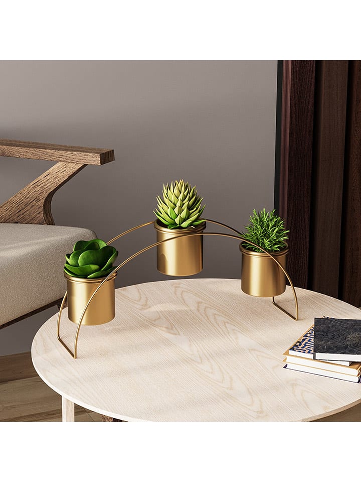 Scandinavia Concept Stojak w kolorze złotym na kwiaty - 40 x 20 x 10 cm rozmiar: onesize