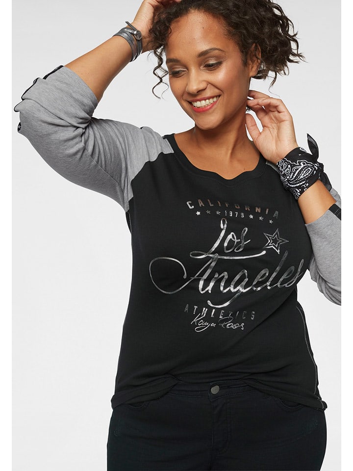 Kangaroos Koszulka w kolorze czarno-szarym rozmiar: 32/34