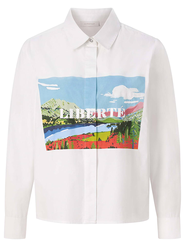 Rich & Royal Bluzka w kolorze białym rozmiar: 42