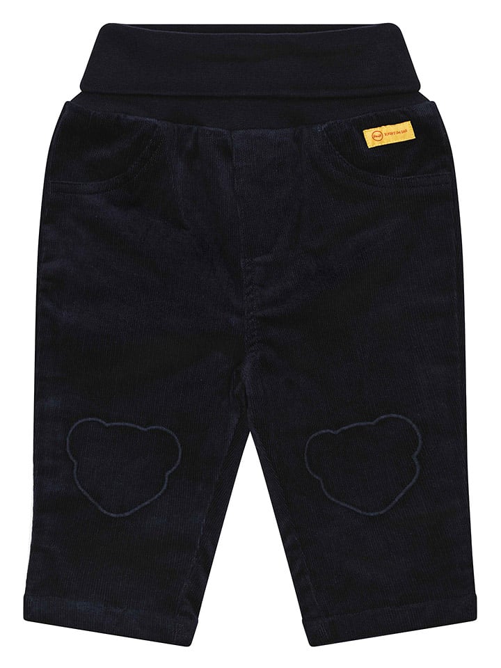 Steiff Spodnie sztruksowe w kolorze granatowym rozmiar: 92