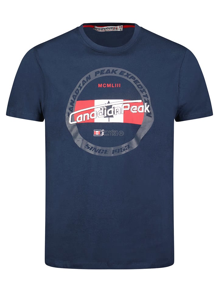 Koszulka "Jariseak" w kolorze granatowym