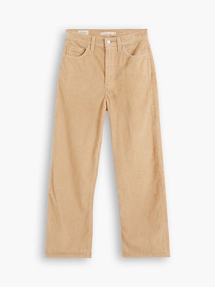 Levi´s Spodnie sztruksowe "Ribcage" w kolorze beżowym rozmiar: W23/L27