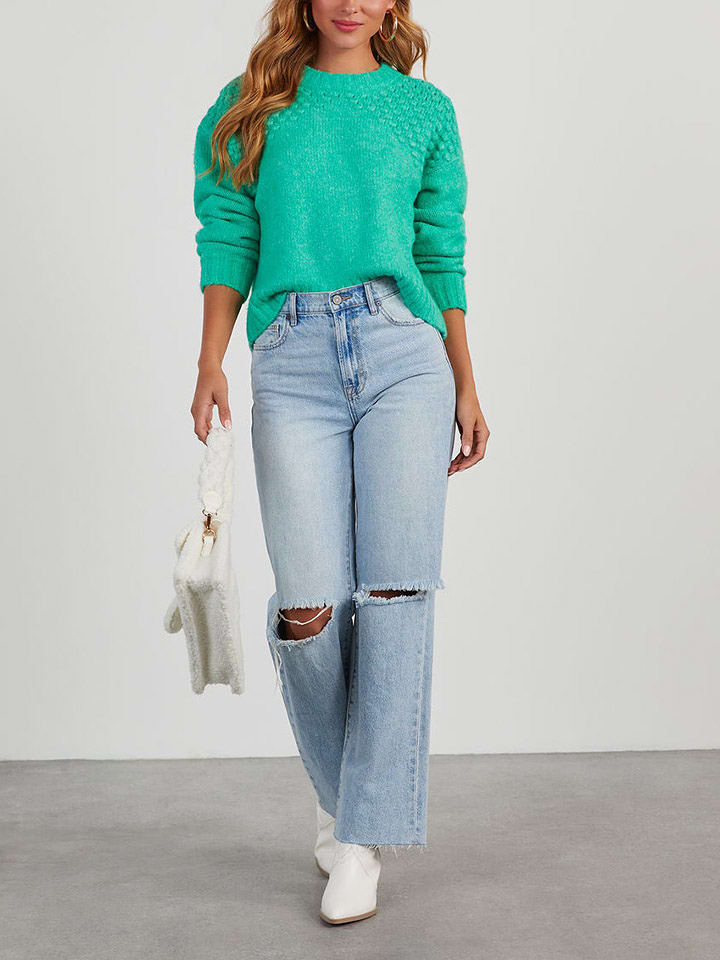 Milan Kiss Sweter w kolorze zielonym rozmiar: M